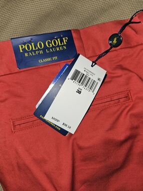 Ralph Lauren Polo Golf Men's Coral Red Classic Fit Shorts